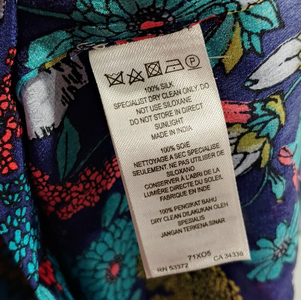 FRENCH CONNECTION FLORAL SILK PULLOVER DRESS (655) - Picture 12 of 15